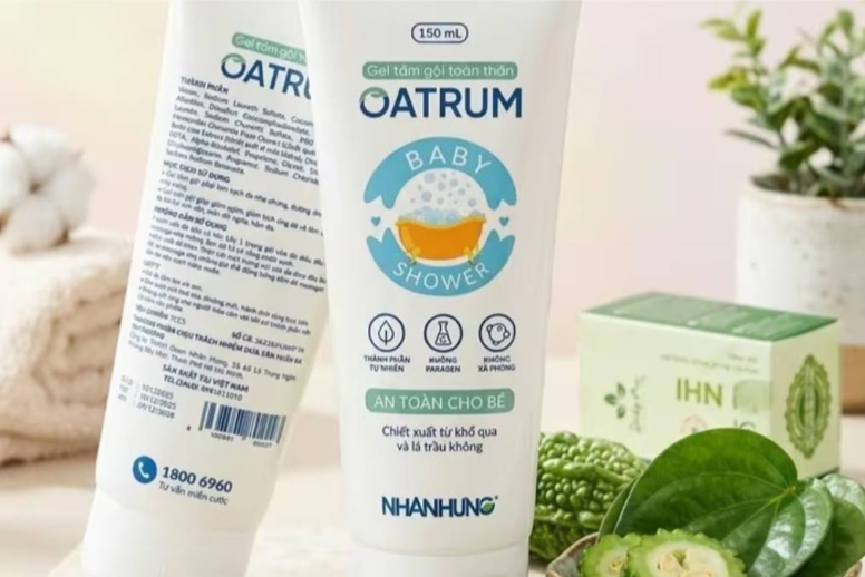 Thu hồi toàn quốc lô gel tắm gội Oatrum do không đạt chất lượng vi sinh